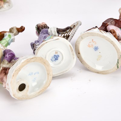 Lot 68 - A COLLECTION OF TWELVE GERMAN PORCELAIN MONKEY BAND FIGURES