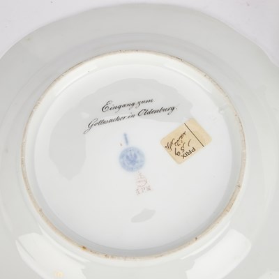 Lot 105 - A SET OF SIX BERLIN (K.P.M.) PORCELAIN TOPOGRAPHICAL CABINET PLATES