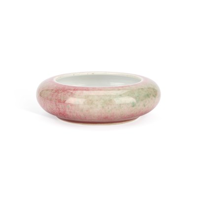Lot 173 - A CHINESE PEACHBLOOM-GLAZED BRUSH WASHER