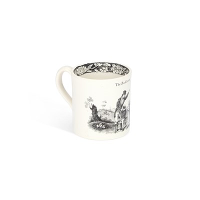 Lot 53 - A TRANSFER-PRINTED POTTERY CHILD'S MUG
