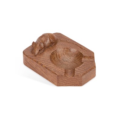 Lot 1139 - ROBERT THOMPSON OF KILBURN, A MOUSEMAN OAK ASHTRAY
