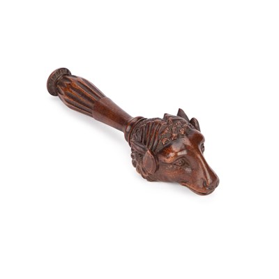 Lot 1118 - A BLACK FOREST CARVED SCREW-ACTION NUTCRACKER
