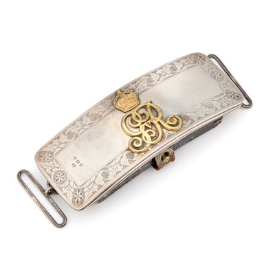 Lot 178 - A GEORGE V SILVER-MOUNTED DISPATCH POUCH