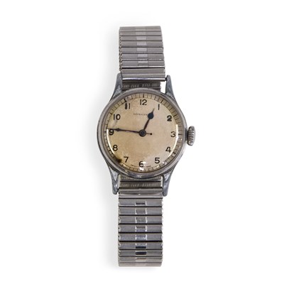 Lot 200 - A GENTS LONGINES BRACELET WATCH
