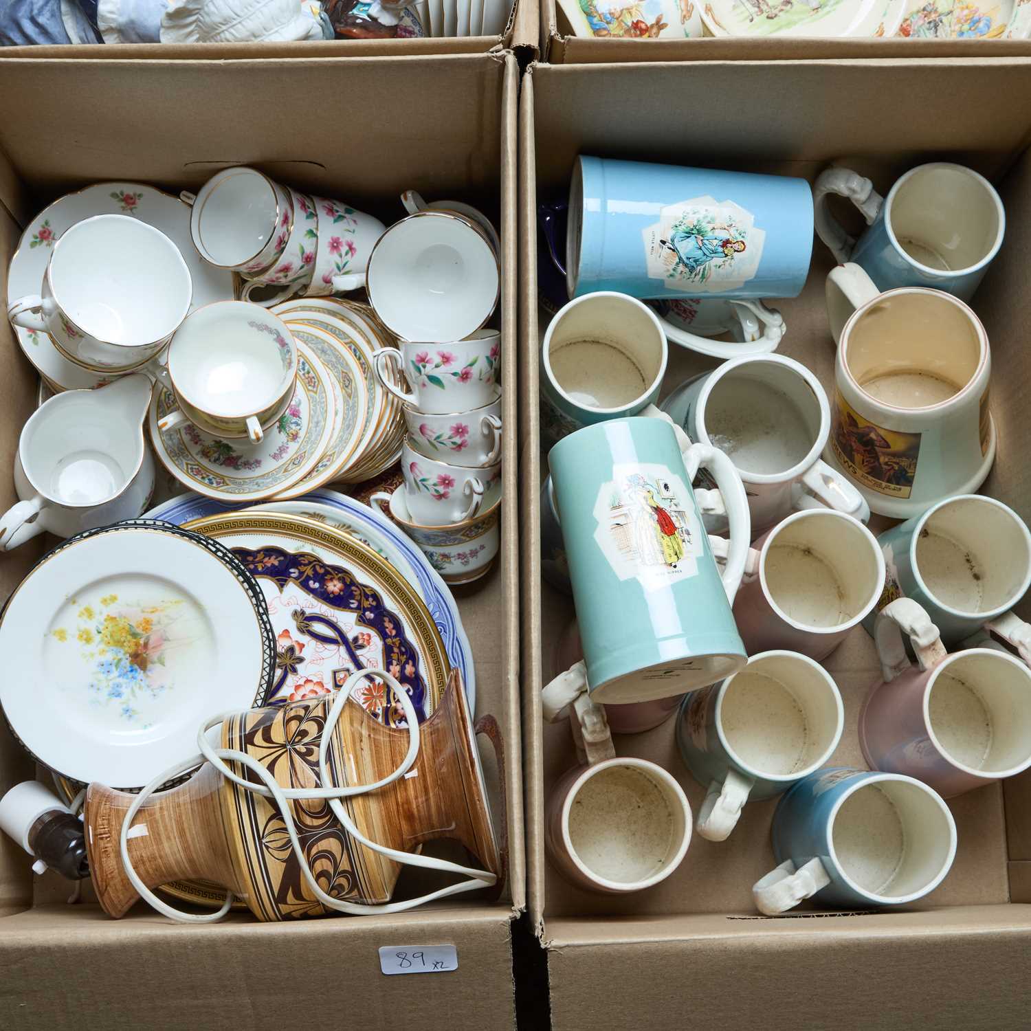 Lot 89 - A BOX OF BREWERY JUGS