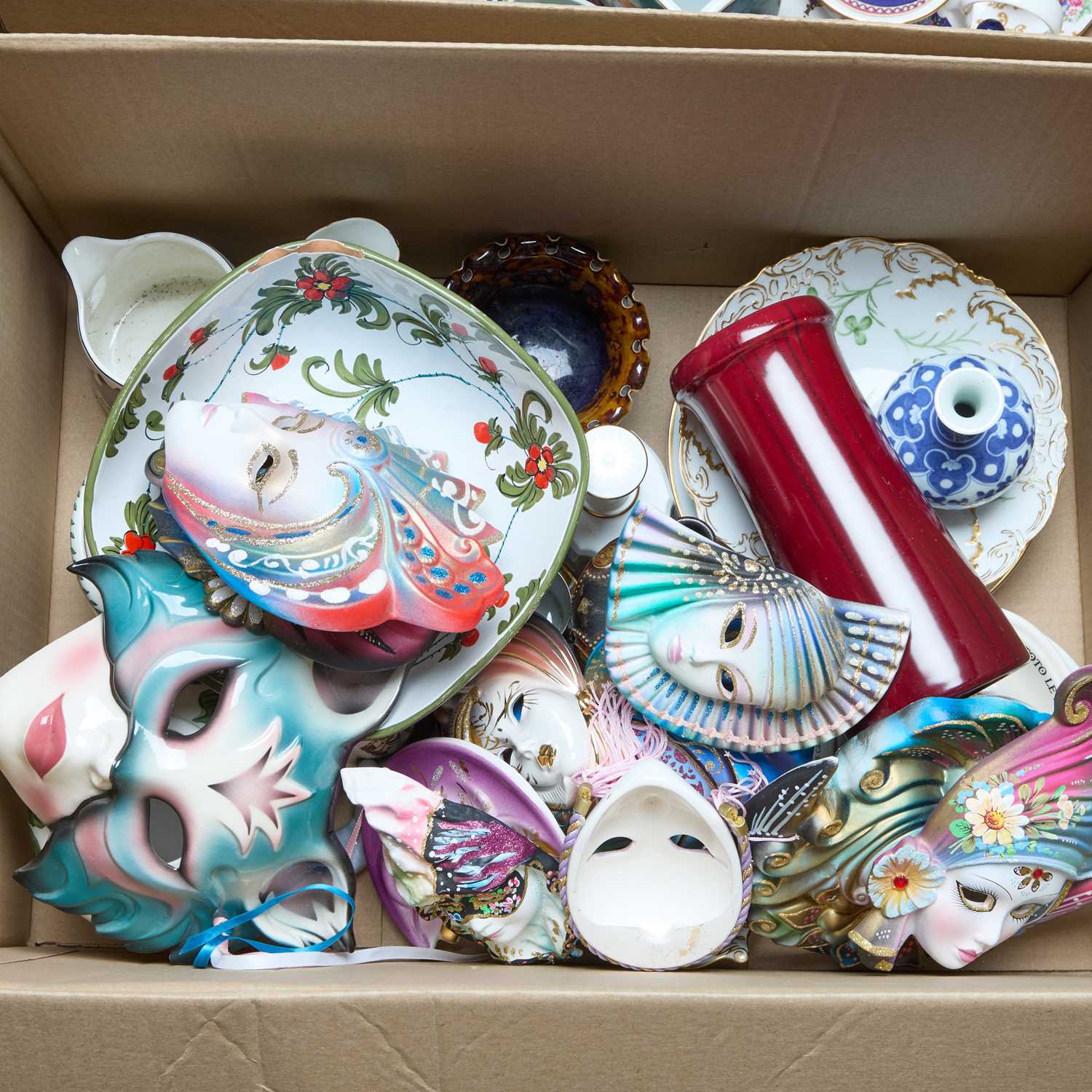 Lot 101 - TWO BOXES OF CERAMICS