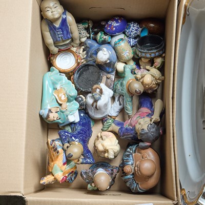 Lot 147 - THREE BOXES OF CERAMICS