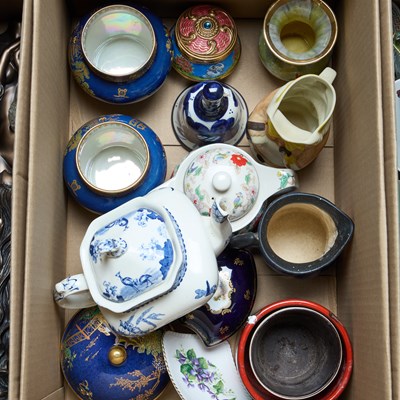 Lot 161 - TWO BOXES OF CERAMICS