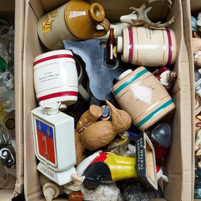 Lot 165 - TWO BOXES OF ANIMAL MODELS, ETC.