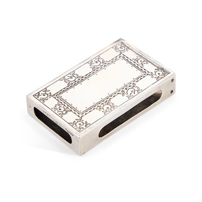 Lot 367 - A LIBERTY & CO SILVER MATCHBOX SLEEVE