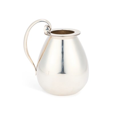 Lot 306 - GEORG JENSEN, A DANISH STERLING SILVER VASE WITH HANDLE