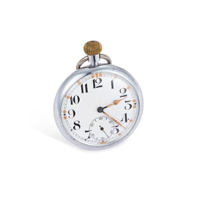 Lot 619 - A BRAVINGTONS MILITARY ISSUE POCKET WATCH