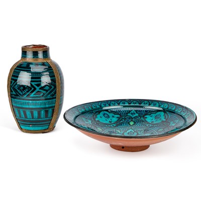Lot 80 - A LARGE MOROCCAN CHARGER AND VESSEL
