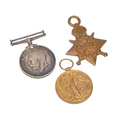 Lot 19 - A FIRST WORLD WAR MEDAL TRIO