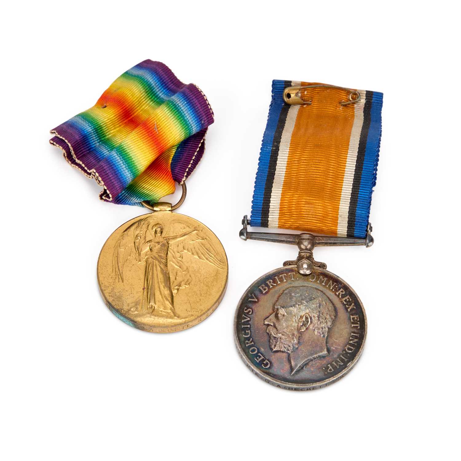 Lot 29 - A FIRST WORLD WAR MEDAL PAIR