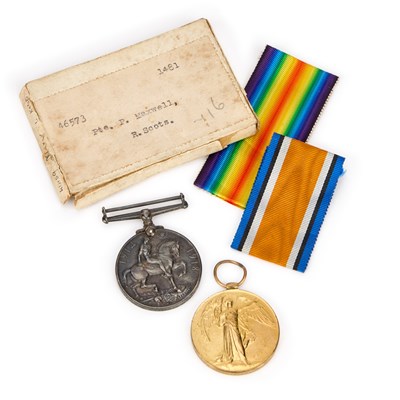 Lot 3 - A FIRST WORLD WAR MEDAL PAIR