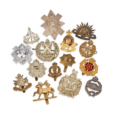 Lot 4 - A GROUP OF MILITARY CAP BADGES