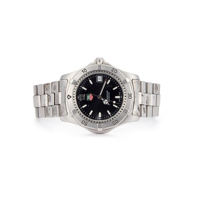 Lot 307 - A GENTS STEEL TAG HEUER 200 BRACELET WATCH