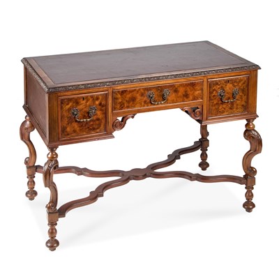 Lot 982 - A WILLIAM AND MARY STYLE WALNUT DESK