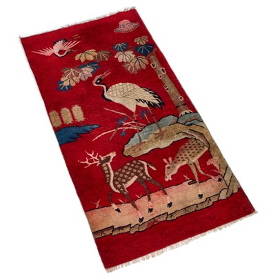 Lot 940 - A CHINESE BAOTOU RUG