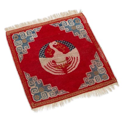 Lot 941 - A TIBETAN CHINESE RUG