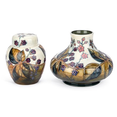Lot 132 - TWO PIECES OF MOORCROFT POTTERY