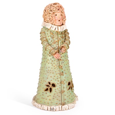 Lot 35 - A STUDIO POTTERY FIGURAL SCULPTURE