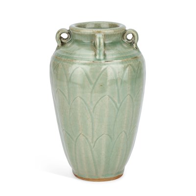 Lot 615 - A CHINESE CELADON-GLAZED VASE