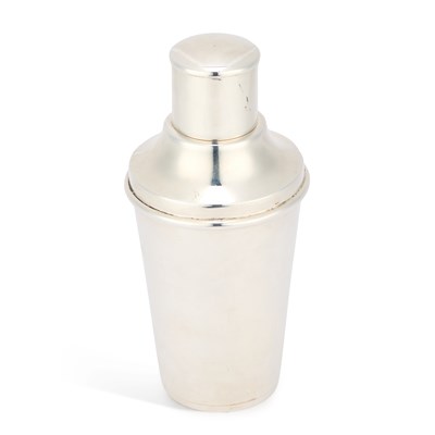 Lot 149 - A LATE 20TH/ EARLY 21ST CENTURY SILVER COCKTAIL SHAKER