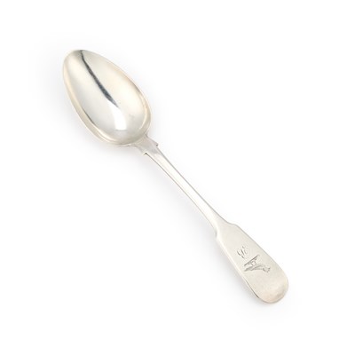 Lot 289 - WICK: A RARE SCOTTISH PROVINCIAL SILVER DESSERT SPOON