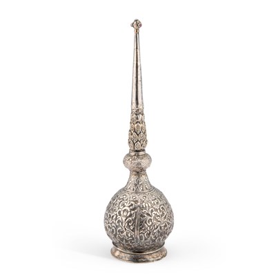 Lot 223 - AN INDIAN SILVER ROSEWATER SPRINKLER (GULAB PASH)