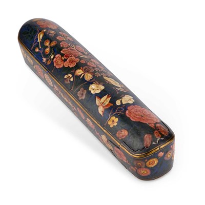 Lot 536 - A QAJAR LACQUER PEN BOX, PERSIA, 19TH CENTURY
