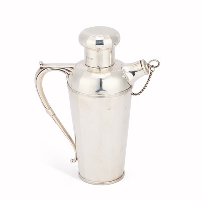 Lot 285 - A GEORGE V SCOTTISH SILVER COCKTAIL SHAKER