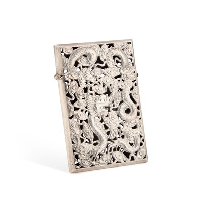 Lot 242 - A CHINESE SILVER CARD CASE