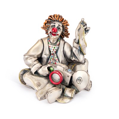 Lot 277 - A CONTEMPORARY ISRAELI SILVER FIGURE