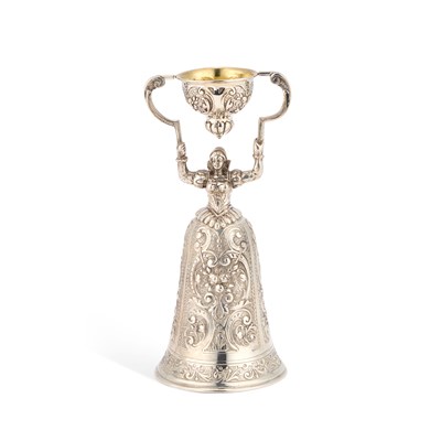 Lot 266 - A GERMAN SILVER WAGER CUP