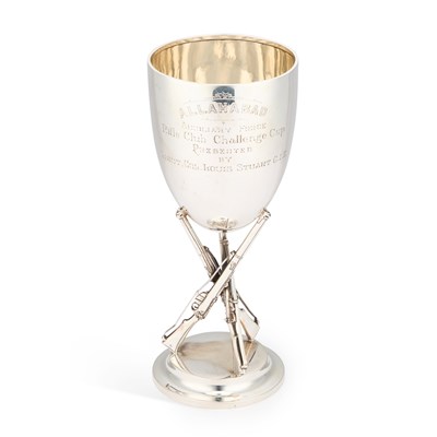 Lot 354 - A GEORGE V SILVER TROPHY CUP