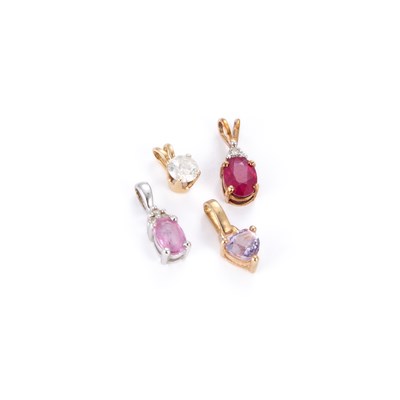 Lot 719 - FOUR PENDANTS