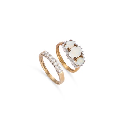 Lot 716 - TWO 9 CARAT GOLD RINGS