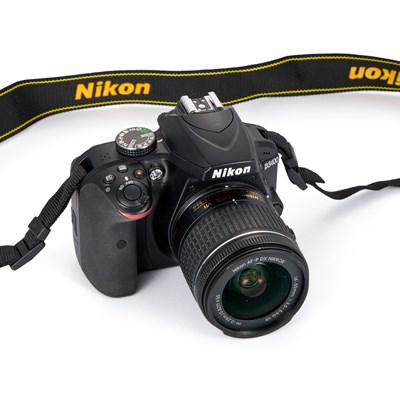 Lot 838 - A NIKON D3400 DSLR CAMERA