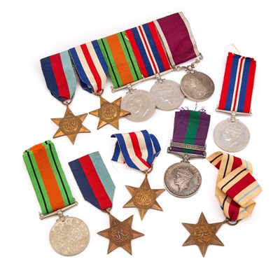 Lot 16 - TWO SECOND WORLD WAR MEDAL GROUPS