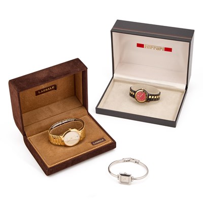 Lot 682 - A TRIO OF LADY'S WATCHES