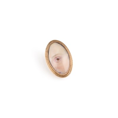Lot 764 - A LATE 18TH/ EARLY 19TH CENTURY LOVER’S EYE BROOCH