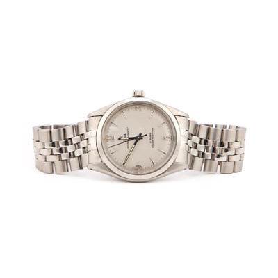 Lot 678 - A GENTS STEEL TUDOR OYSTER BRACELET WATCH