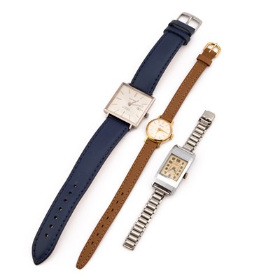 Lot 745 - A GROUP OF THREE MECHANICAL WATCHES