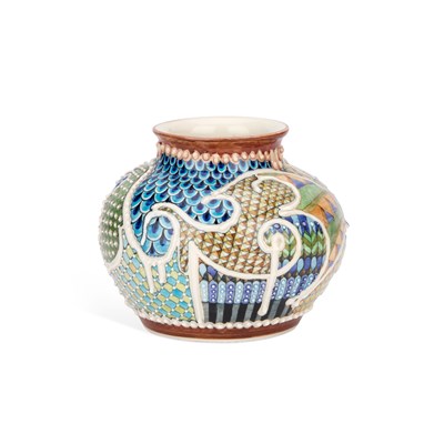 Lot 30 - A DAVID BURNHAM SMITH STUDIO POTTERY VASE