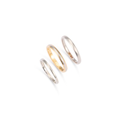 Lot 903 - THREE BAND RINGS