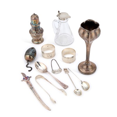 Lot 371 - A GROUP OF SILVER