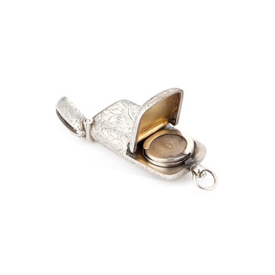 Lot 291 - AN EDWARDIAN SILVER COMBINATION SOVEREIGN AND VESTA CASE
