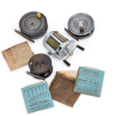 Lot 2 - A GROUP OF HARDY'S AND OTHER FISHING REELS